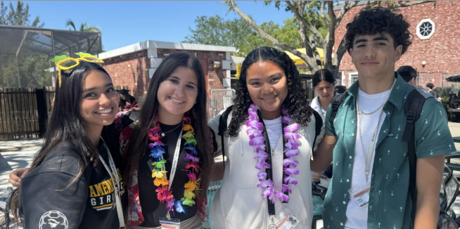 Leis rule the school for Spirit Week Day Three